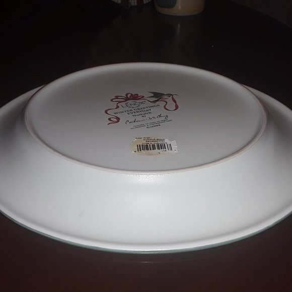 Lenox Dinner Plate, Salad Plate, and Mug. "Winter Greetings Everyday" "Nuthatch - Picture 7 of 9